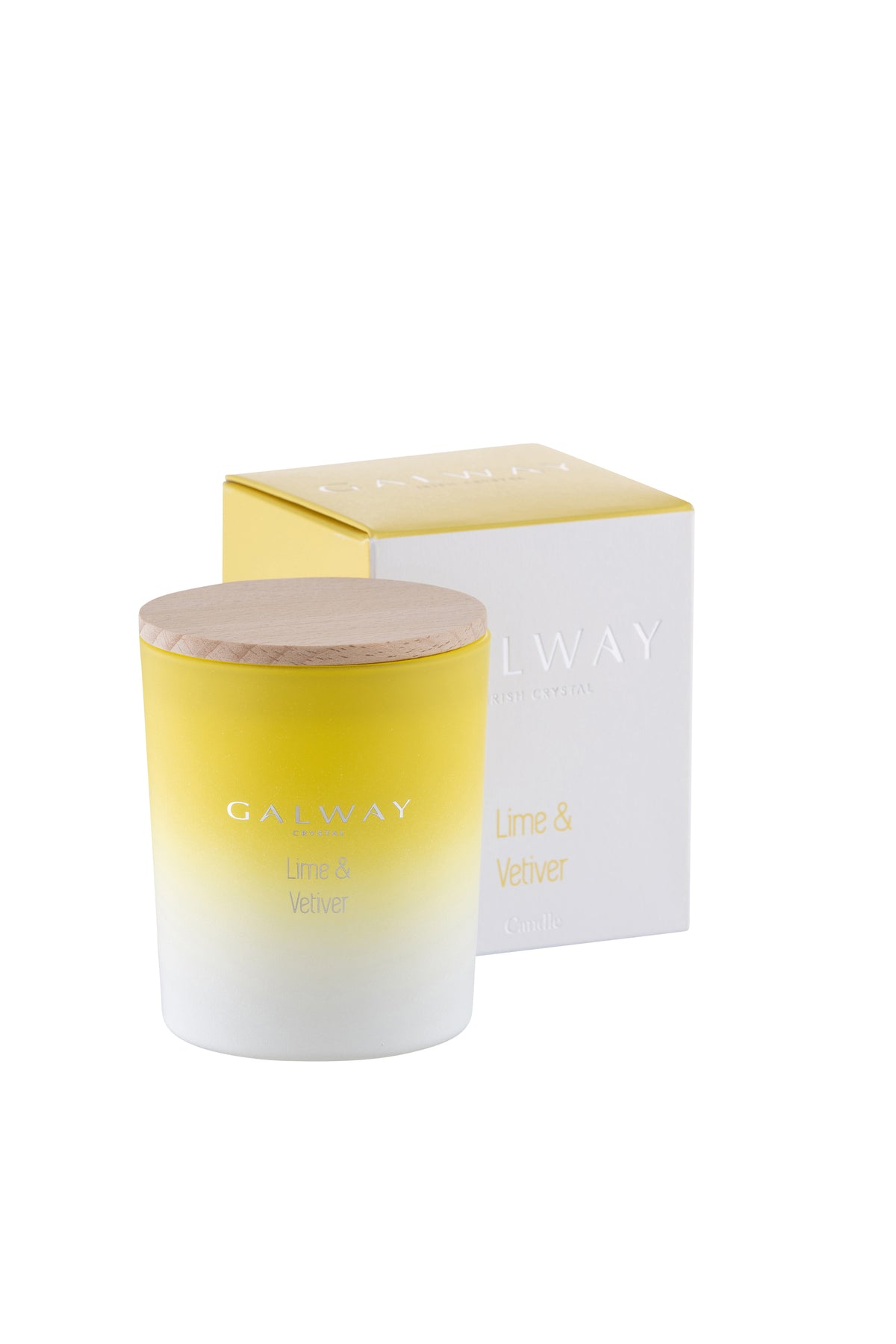 Lime & Vetiver Wooden Lid Jar Candle - Small