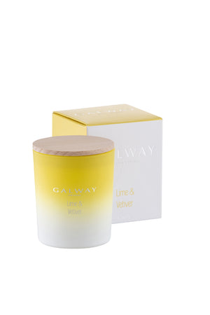 Lime & Vetiver Wooden Lid Jar Candle - Small