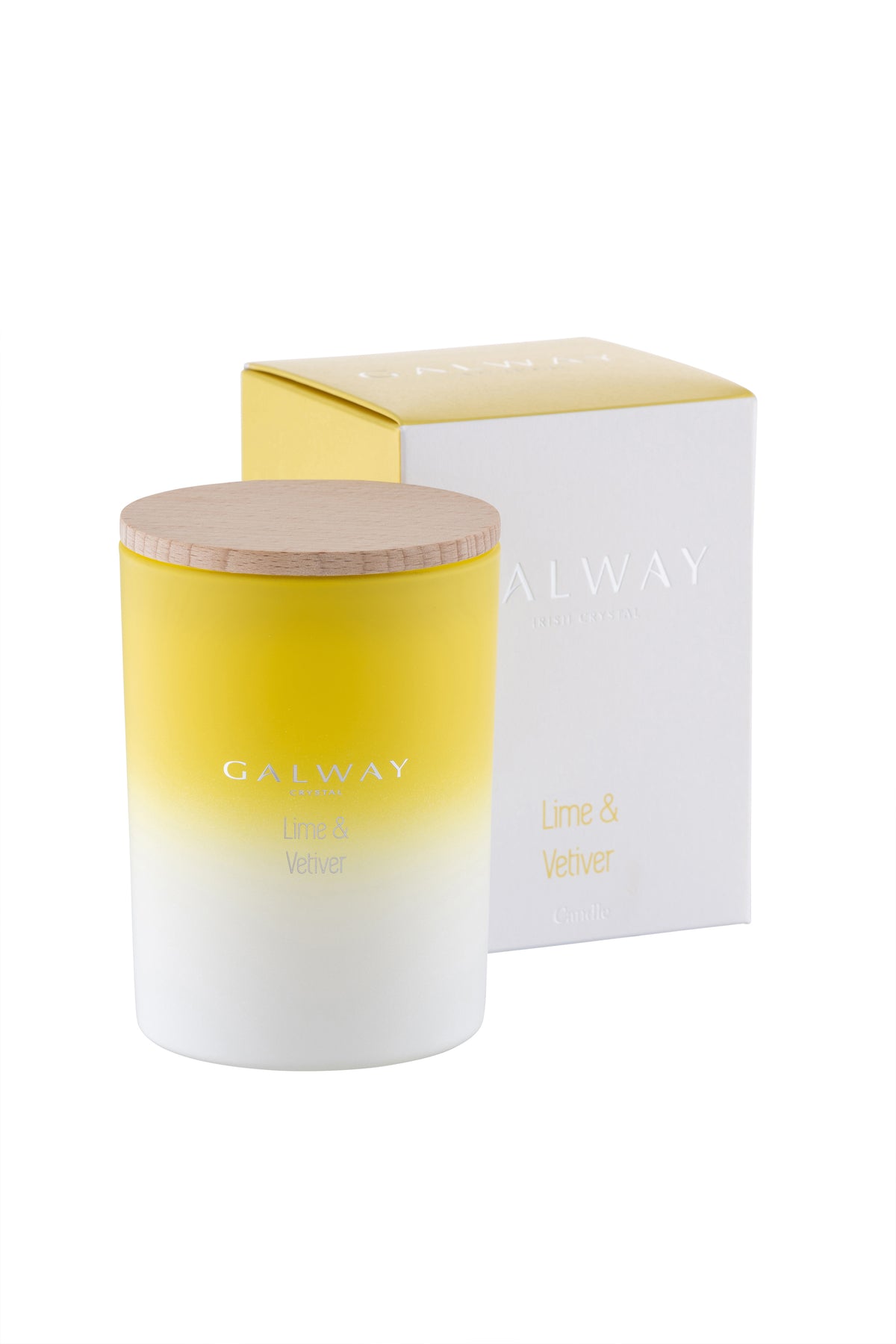 Lime & Vetiver Wooden Lid Jar Candle - Large