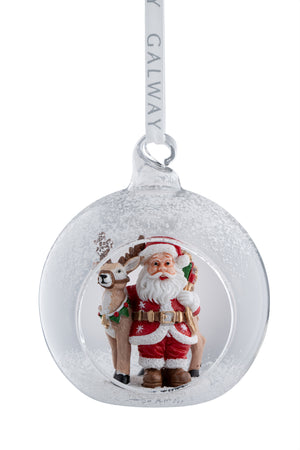Santa & Reindeer Hanging Bauble