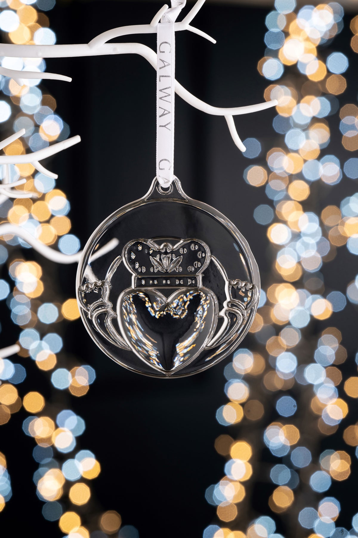 Claddagh Embossed Flat Hanging Ornament