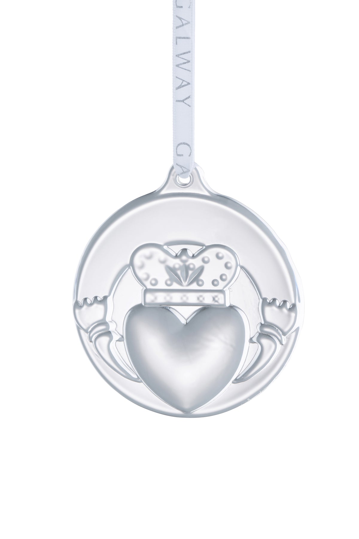 Claddagh Embossed Flat Hanging Ornament