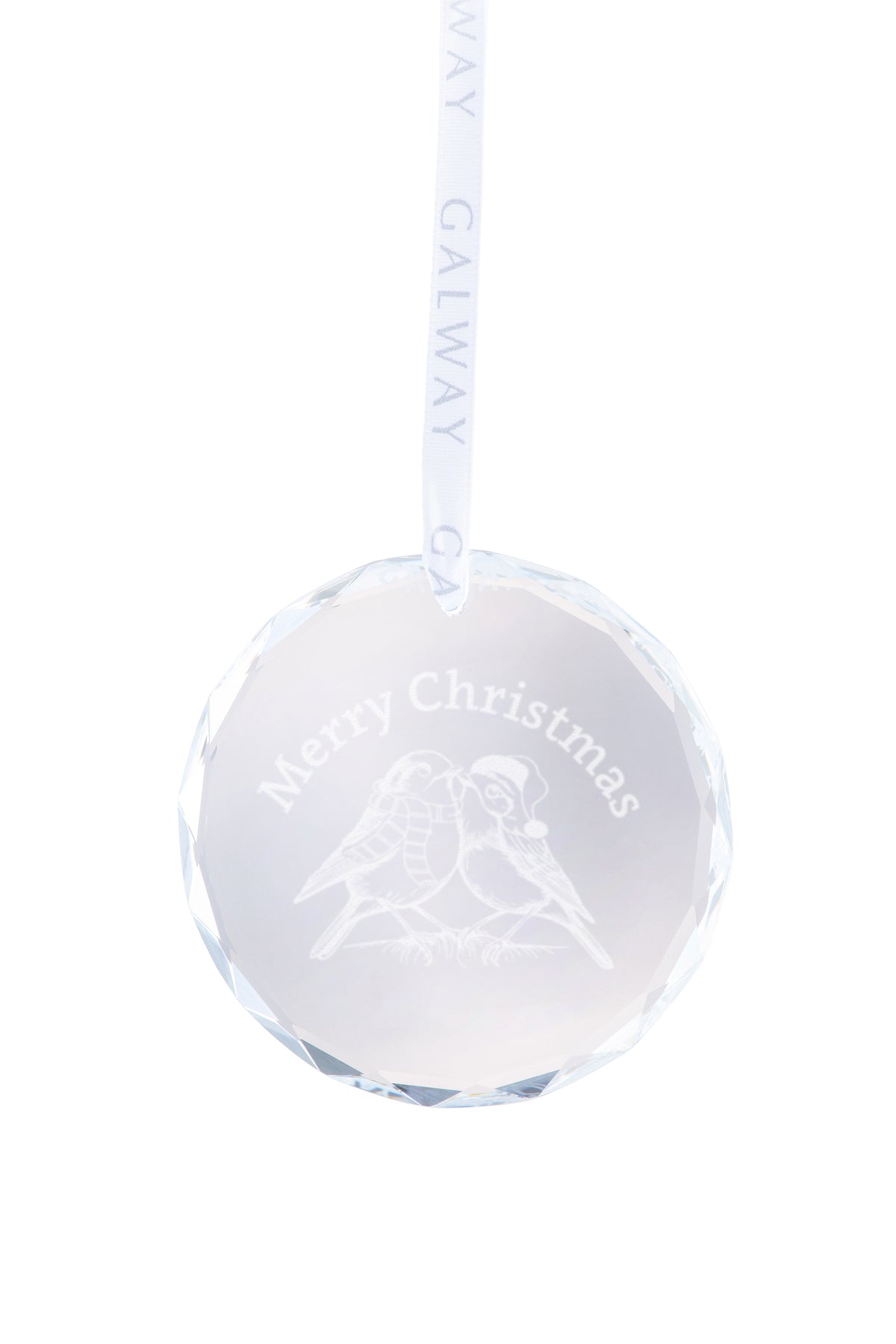 Robin Couple Round Hanging Ornament