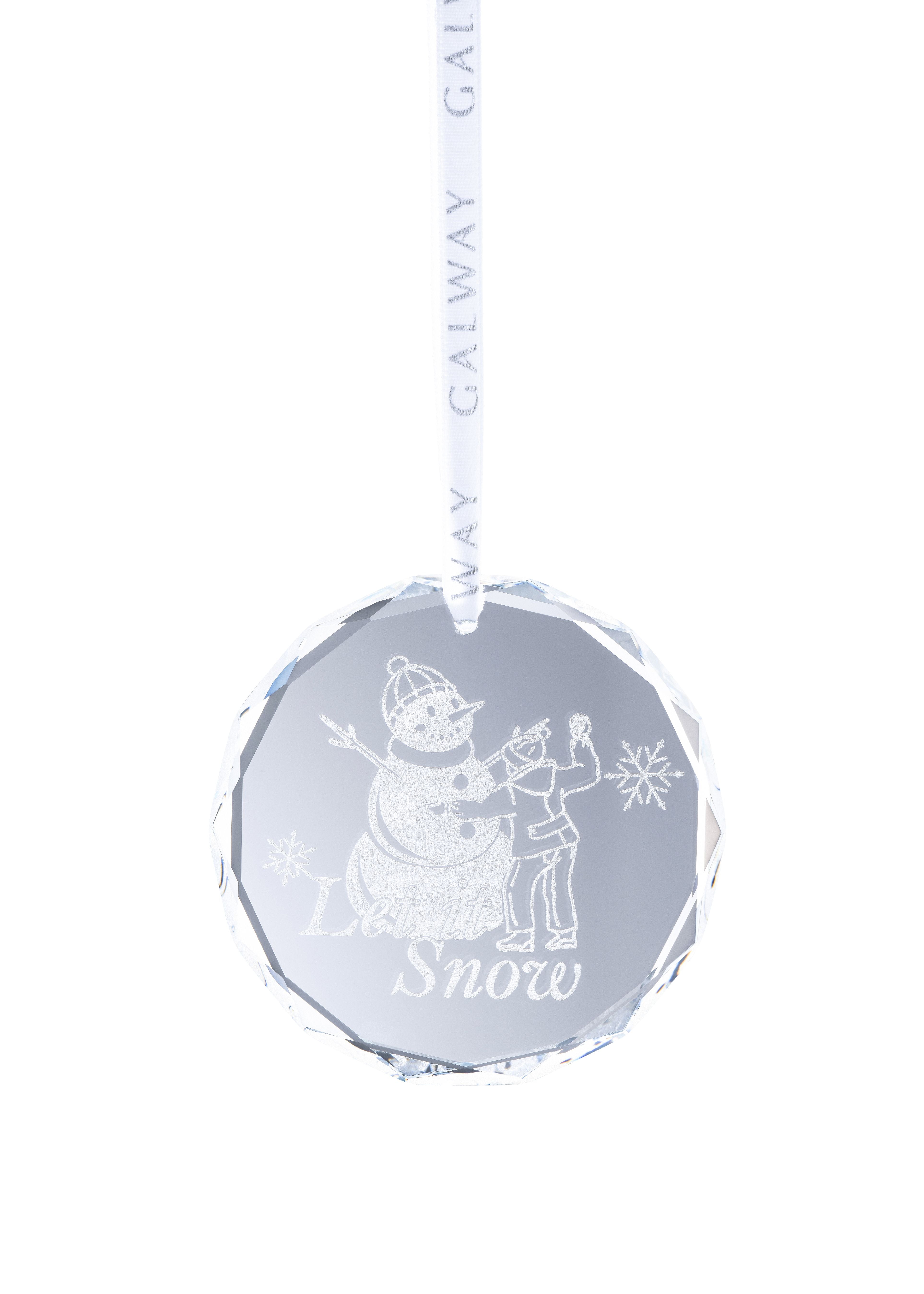 Let it Snow Round Ornament