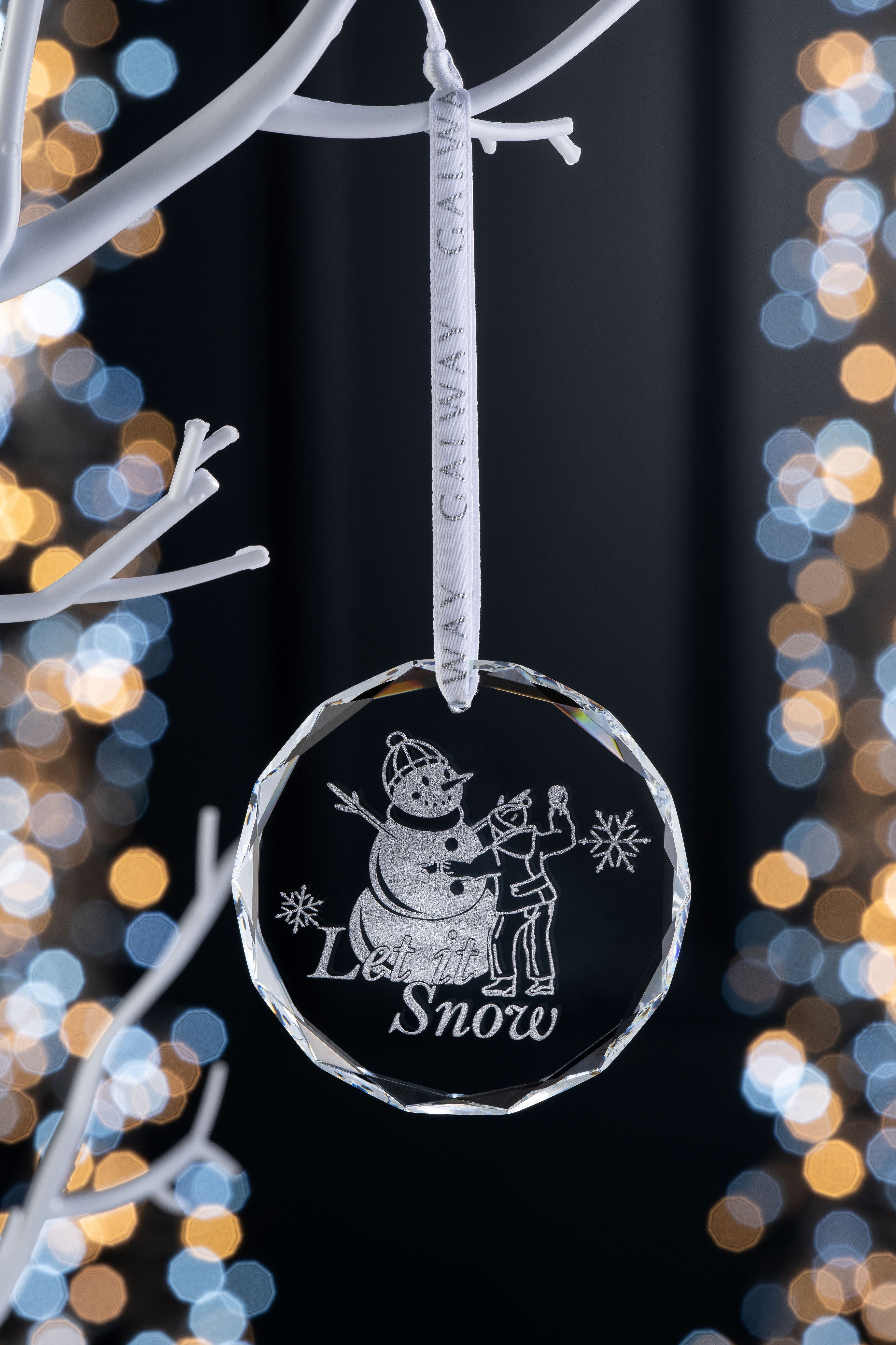 Let it Snow Round Ornament