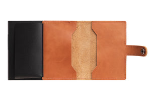 Brown Leather Card Holder Wallet