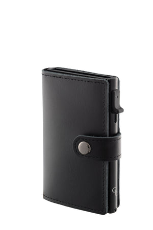 Black Leather Card Holder Wallet