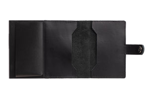 Black Leather Card Holder Wallet