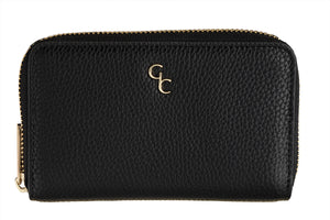 Black Ladies Zip Wallet