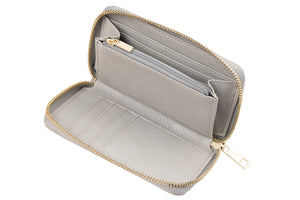 Grey Ladies Zip Wallet