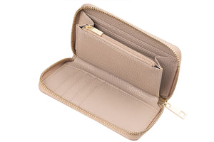 Taupe Ladies Zip Wallet