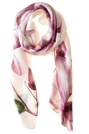 Mulberry Blossom  Polyester Scarf