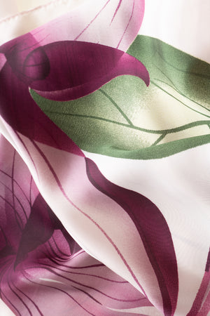 Mulberry Blossom  Polyester Scarf