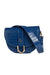 Mini Shoulder Bag - Atlantic Blue Croc Detail