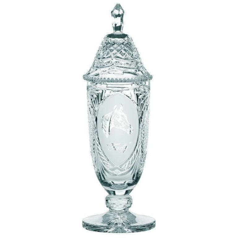 Engraved 17" Footed  Sports Trophy & Lid