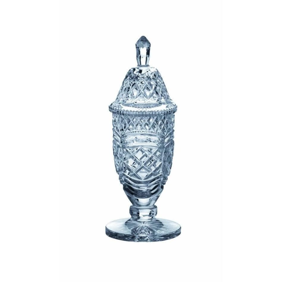 Engraved 13" Footed Sports Trophy & Lid - Galway Irish Crystal