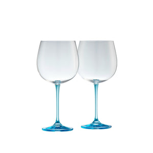 Gin & Tonic Glass Pair - Blue - Galway Irish Crystal