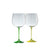 Gin & Tonic Glass Pair - Lemon & Lime - Galway Irish Crystal