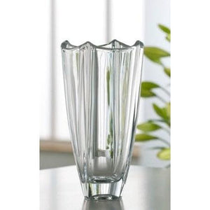 Engraved Dune 10" Square Vase - Galway Irish Crystal