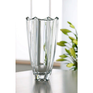 Engraved Dune 12" Square Vase - Galway Irish Crystal