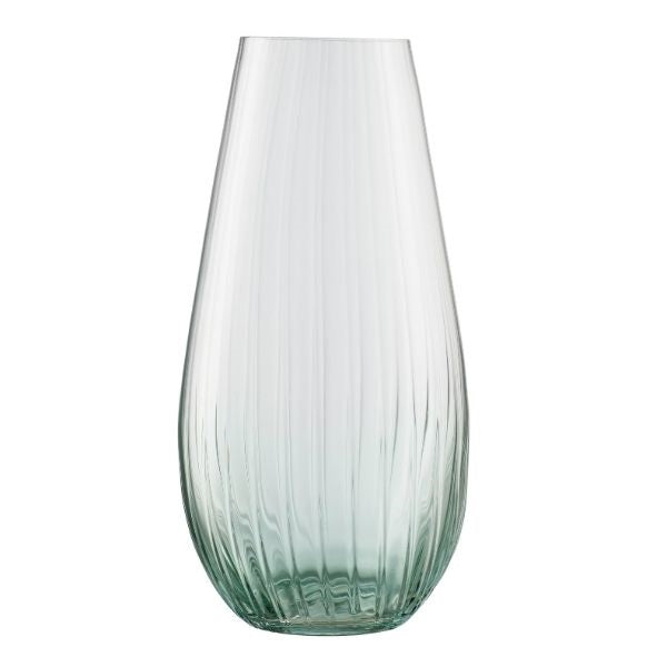 Erne 12" Vase Aqua - Galway Irish Crystal