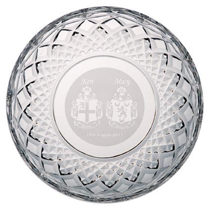 Engraved 8" Plate - Galway Irish Crystal