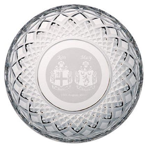 Engraved 8" Plate - Galway Irish Crystal