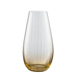 Erne 9.5" Vase Amber - Galway Irish Crystal