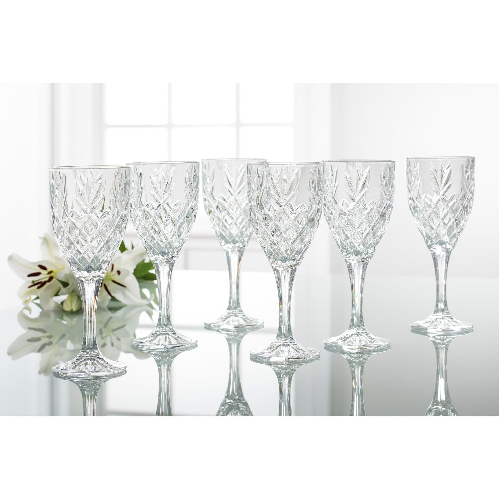 Renmore Goblet Glass Set of 6 - Galway Irish Crystal