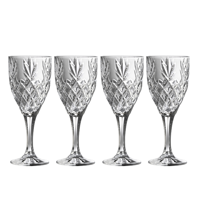 Renmore Goblet Glass Set of 4 - Galway Irish Crystal