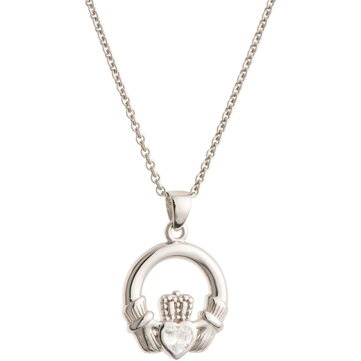 Claddagh outlet crystal necklace
