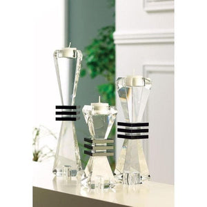 Deco 7" Candlestick - Galway Irish Crystal