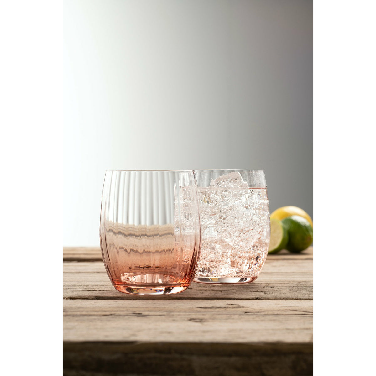 Erne Tumbler Glass Pair Blush - Galway Irish Crystal