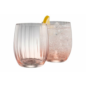 Erne Tumbler Glass Pair Blush - Galway Irish Crystal