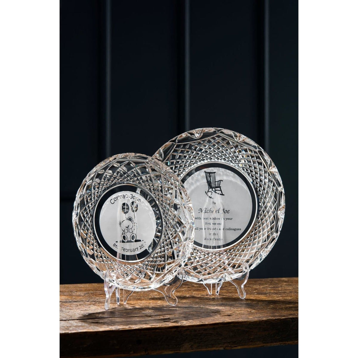 Engraved 11" Plate - Galway Irish Crystal