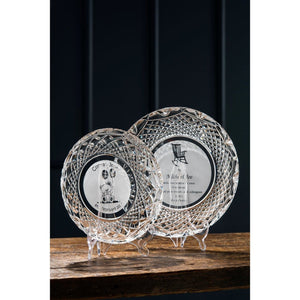 Engraved 11" Plate - Galway Irish Crystal