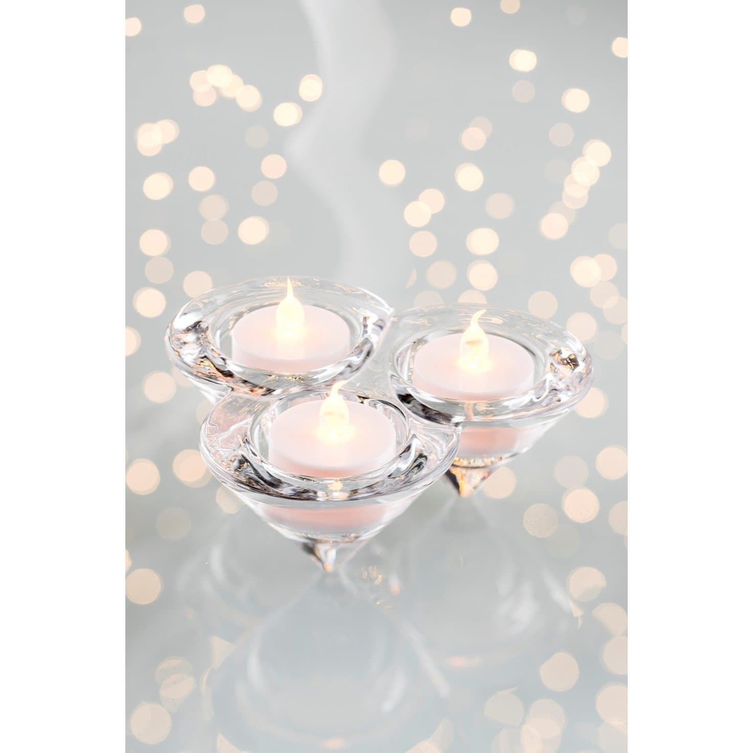 Trio Votive (LED Tealights) - Galway Irish Crystal