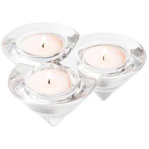 Trio Votive (LED Tealights) - Galway Irish Crystal