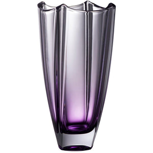 Amethyst Dune 10" Square Vase - Galway Irish Crystal