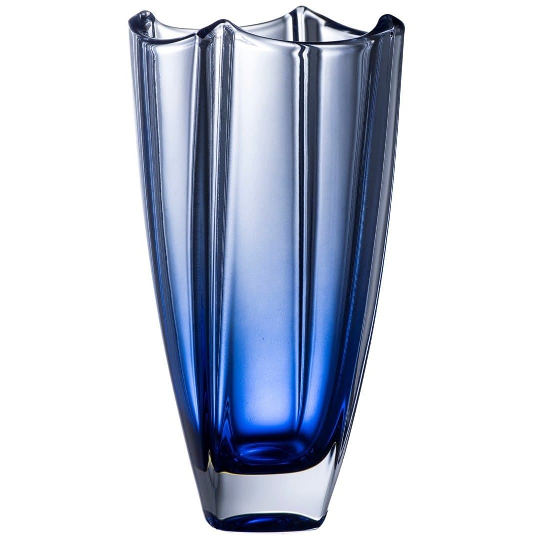 Sapphire Dune 10" Square Vase - Galway Irish Crystal