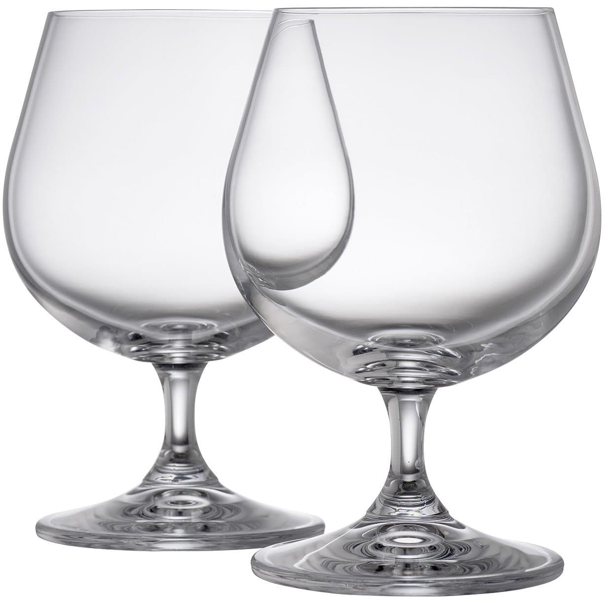 Elegance Brandy/Cream Liqueur Glass Pair - Galway Irish Crystal