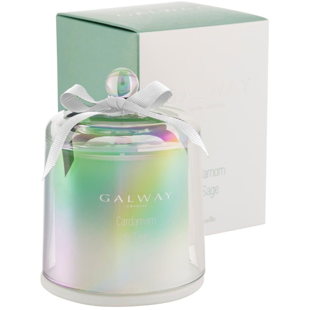 Cardamom & Sage  Bell Jar Candle - Galway Irish Crystal
