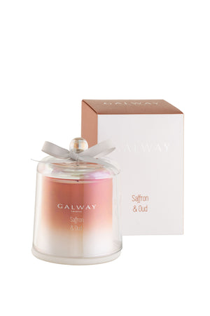 Saffron & Oud Bell Jar Candle - Galway Irish Crystal