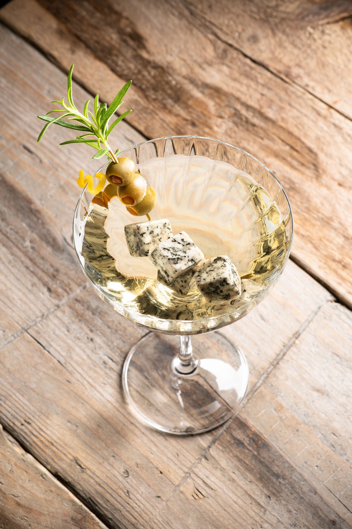 Cooling Stones Set of 4 - White/Grey Granite