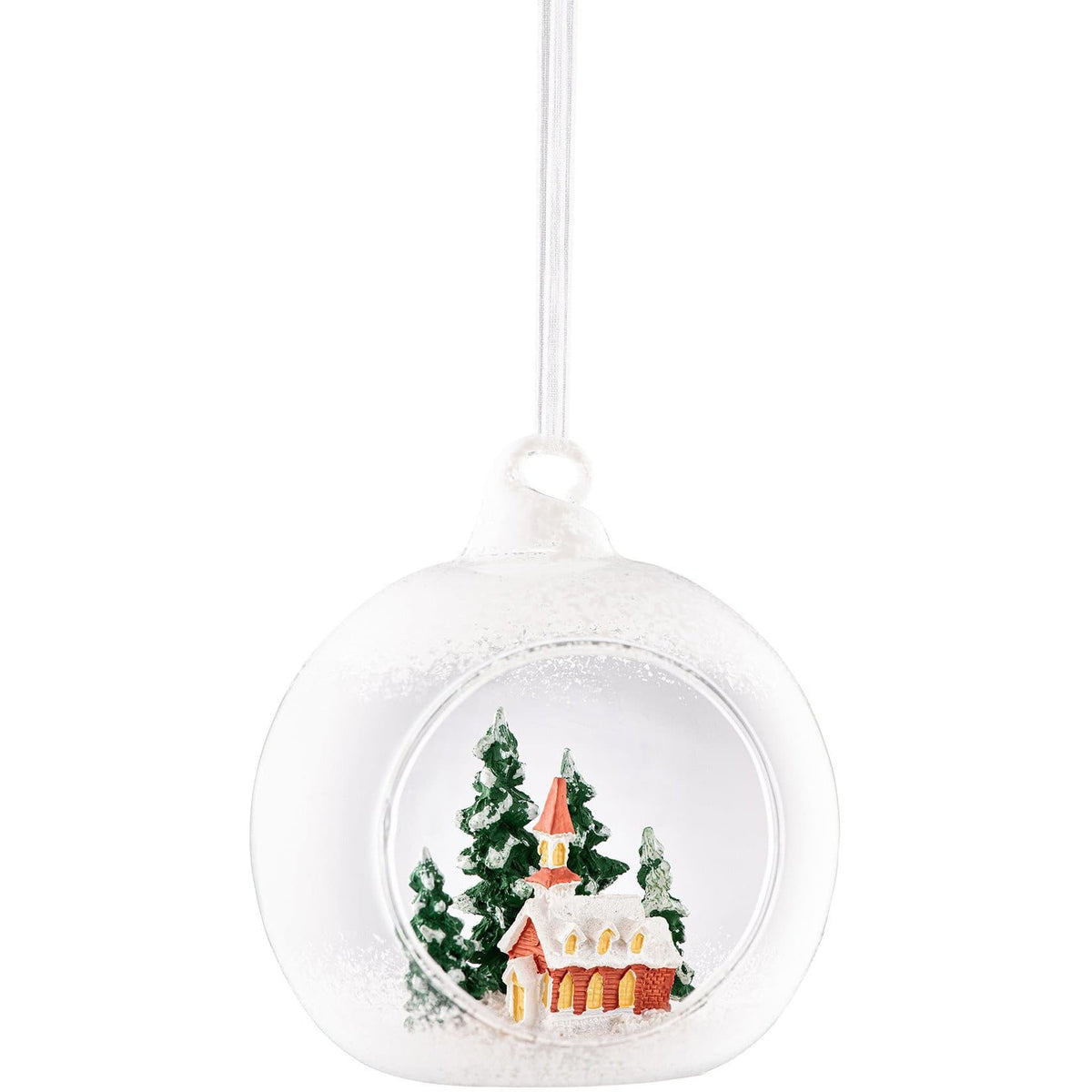 Church Scene Hanging Bauble - Galway Irish Crystal