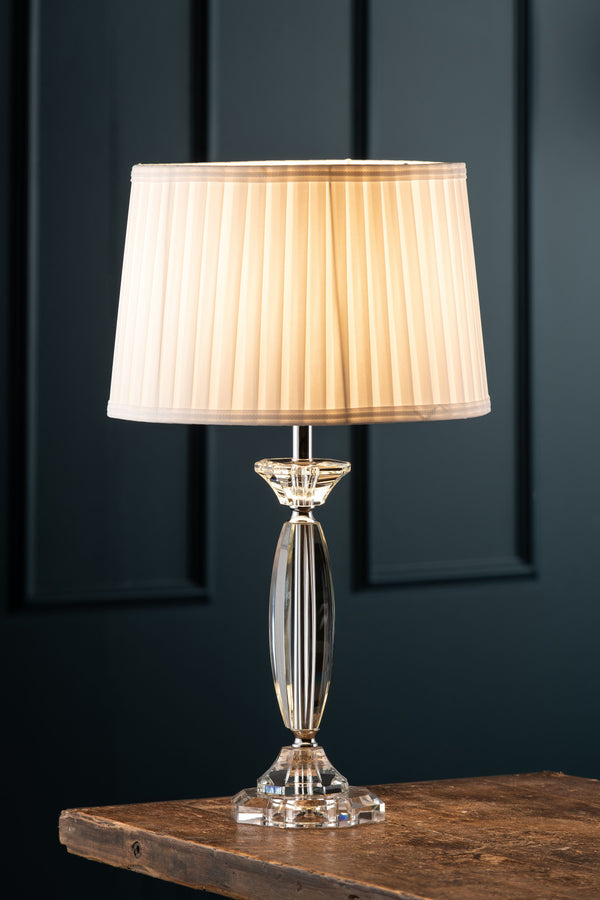 Lyon Large Lamp & Shade IRE & UK Fitting Galway Irish Crystal