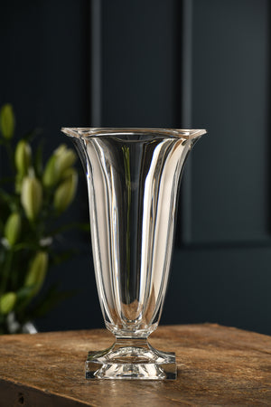 Engraved Large Footed Masterpiece Vase