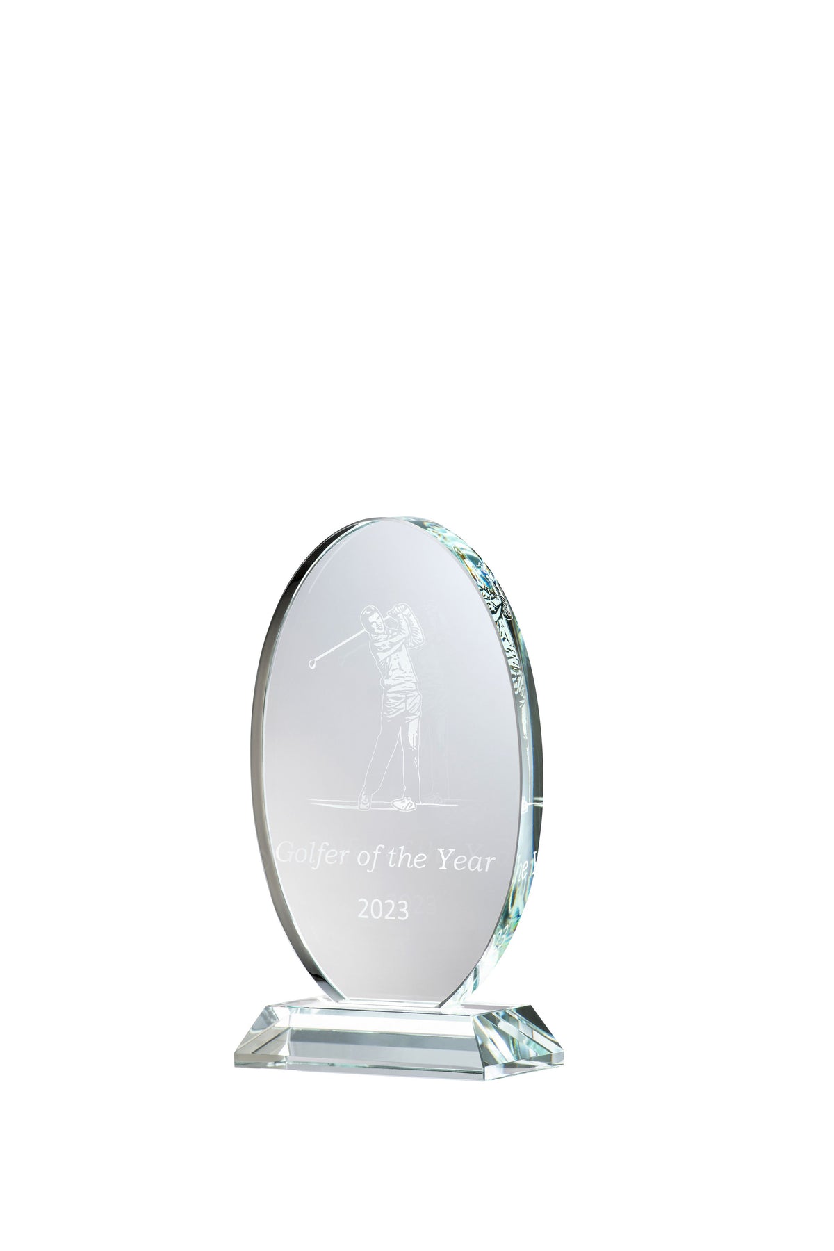 Engraved Small Oval Trophy