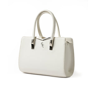 Top Handle Bag - White - Galway Irish Crystal