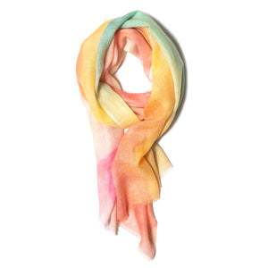 Bright Pastels Merino Wool Scarf - Galway Irish Crystal